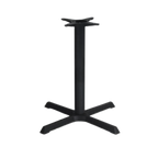 Thumbnail image #1 for JustChair Manufacturing TBX3333-34 Counter-Height X-Style Table Base, 33" x 33" Base Spread, 34"H, 4" Diameter Column