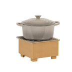 Thumbnail image #1 for Cal-Mil 23431-122 Alternative Chafer, 10"W x 10"D x 6"H, Upcycled Rice Hulls, Fuel Cell Rail & Wire Grill