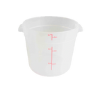 Thumbnail image #1 for Thunder Group PLRFT306TL 6 Qt Round Translucent Polypropylene Food Storage Container, Container Only Case of 12