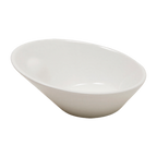 Thumbnail image #1 for Korin Inc Fusion BWL-A4308 Porcelain Pasta Bowl, 9 oz, 6-1/4" x 5-1/2" x 2-3/4", Round Slanted, White