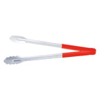 Thumbnail image #1 for CAC China STCH-16RD Heavy-Duty Stainless Steel Tongs, 16", Red Color-Coated Handle Case of 72