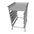 Thumbnail image #1 for BKI (Middleby) LTS Stainless Steel Fry Dump Landing Table, 21" x 27" Landing Area, 6 Tray Slides, Dump Tray