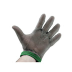 Thumbnail image #1 for Alfa International GPS 515 XL Cut-Resistant Mesh Glove, X-Large, Ambidextrous, Stainless Steel Rings, Green Wristband
