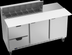 Thumbnail image #6 for Beverage-Air 72-Inch Three-Section Sandwich Prep Table with 12-Pan Top, 2 Doors, 2 Drawers, and Rear-Mounted Refrigeration