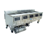 Thumbnail image #1 for Ultrafryer Systems (Middleby) UltraGold™ B-P20-20-5-UC Gas Fryer, 5-Tank, 125-lb Vats, Stainless Steel, Built-In Filtration