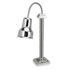 Thumbnail image #1 for Eastern Tabletop 9631 Single Freestanding Heat Lamp Warmer, 250W Bulb, Stainless Steel