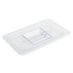 Thumbnail image #1 for Alegacy Foodservice Products PCC22142 1/4 Size Clear Polycarbonate Food Pan Cover with Handle Case of 12