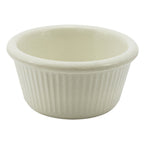 Thumbnail image #1 for Alegacy Foodservice Products RFM3BO 3 oz Bone Melamine Fluted Ramekin Case of 24