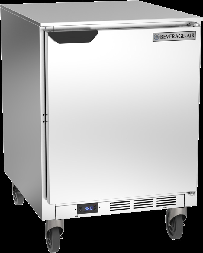 Product image #6 for Beverage-Air UCR24AHC One-Section Undercounter Refrigerator, 24-Inch Wide, Solid Door, 5.16 Cu. Ft.