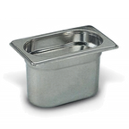 Thumbnail image #1 for Matfer Bourgeat 747010 Solid Stainless Steel GN 1/9 Steam Table Pan, 22 Gauge