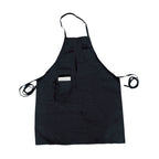 Thumbnail image #1 for Thunder Group CA3326BK Full-Length Chef Bib Apron, 33" x 26", 65/35 Poly/Cotton, Black, 2 Pockets Case of 12