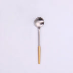 Thumbnail image #1 for Kadra Kitchenware Vikko Dine VF-TS20-AGS Demitasse Tea Spoon, Brushed Gold 18/10 Stainless Steel Case of 12