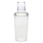 Thumbnail image #1 for TableCraft Products PS378 27 oz 3-Piece Clear Plastic Cocktail Shaker Set Case of 24