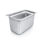Thumbnail image #1 for CAC China STPQ-24-6 1/4 Size Solid Stainless Steel Steam Pan, 6" Deep, 24 Gauge Case of 24