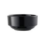 Thumbnail image #1 for Libbey Porcelana Black 113666 Round Porcelain Nesting Bowl, 6 oz., Black