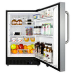 Thumbnail image #2 for Summit Commercial ALR47BCSS Undercounter Reach-In All-Refrigerator, 1-Section, Solid Reversible Door, Stainless Steel Exterior, Bottom-Mount