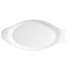 Thumbnail image #1 for CAC China Col COL-F61 Porcelain Fish Platter, 15 x 6-7/8 in, Oval Shape 1 Dozen