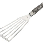 Thumbnail image #2 for JB Prince Global Y566 Fish Spatula, 6" Slotted, Curved Tip, Stainless Steel
