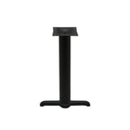 Thumbnail image #1 for Oak Street B522-4-STD Stamped Steel Table Base, 5" x 22" Base Spread, 4" Column, 28-3/4" Dining Height, Black Finish