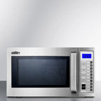 Thumbnail image #5 for Summit Commercial SCM1000SS Commercial Countertop Microwave Oven, 1000 Watts, 0.9 Cu. Ft., Stainless Steel, Digital Touch Controls