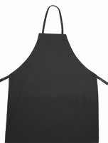 Product image #2 for Signature Chef Black Full-Length Bib Apron, 33 x 26 Inches, No Pockets