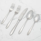 Thumbnail image #2 for Browne USA Foodservice Eclipse 502105 European Dinner Fork, 8.3", 18/10 Stainless Steel, Mirror Finish 1 Dozen