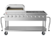 Thumbnail image #5 for KoolMore 36-Inch Commercial Outdoor Propane Grill and Pizza Oven Combo, 10-Burner Mobile Stainless Steel Charbroiler