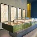 Thumbnail image #1 for Oscartek Gem GEM-TEK C1300 Chocolate Showcase Display, 51-Inch, Mechanical Glass Top/Work Counter, LED Lighting