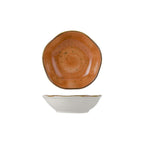 Thumbnail image #1 for Tuxton China Artisan Geode GGC-060 Free-Form Porcelain Fruit Dish, Coral, 5-1/2 oz., 4-3/4"W x 1-1/4"H Case of 2 Dozen