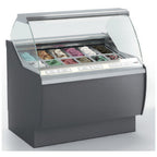 Thumbnail image #1 for Oscartek Ventura VENTURA G1100 Gelato/Ice Cream Display Freezer, 43 in., Self-Contained, Curved Glass, Holds 12 5-Liter Pans