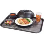 Thumbnail image #1 for Dinex DXSMC1418NSQ44 Fiberglass Patient Tray, 14 x 18 in, Rectangular, Quarry Graphite, Molded-In Non-Skid Surface