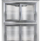 Thumbnail image #1 for Continental Refrigerator 2RSNSSSGDHD 2-Section Reach-In Display Refrigerator, Self-Contained, Sliding Glass Half Doors, Stainless Steel Interior &