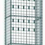 Thumbnail image #6 for Metro SmartWall CR183670-UTNK3 Mobile Utensil Rack with 4 Wire Grids, 20 Prong Hooks, and Epoxy-Coated Finish