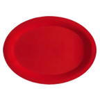 Thumbnail image #1 for G.E.T. Red Sensation OP-950-RSP Red Melamine Oval Platter, 9-3/4"L x 7-1/4"W Case of 2 Dozen