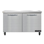 Thumbnail image #2 for Continental Refrigerator SW48N 48-Inch 2-Section Worktop Refrigerator with Stainless Steel Flat Top and 2 Doors