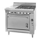 Thumbnail image #1 for Montague Company Legend V136-4G 36" Gas Range with 4 Open Burners, 12" Gradient Heat Hot Top and Convection Oven