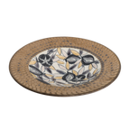 Thumbnail image #1 for Korin Inc BWL-174 Textured Bronze Fig Purple Coupe Bowl, 8.5" Dia. x 1.75" H, 8 oz Case of 30