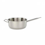 Thumbnail image #1 for Tuxton China Tuxsteel WSST-224 7 qt Stainless Steel Sauce Pan with Helper Handle, Straight Sides, Without Cover Case of 4