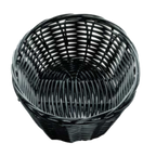 Thumbnail image #1 for TableCraft Products 2471 Oval Hand-Woven Polypropylene Cord Basket, Black, 7 x 5 x 2 in Case of 12