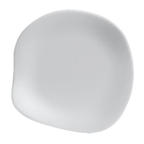 Thumbnail image #1 for Steelite International Delfin, Marisol White 7008DD025 Melamine Plate, 9.5", White, Free-Form 1 Dozen