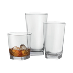 Thumbnail image #1 for G.E.T. Cubed SW-1471-CL 12 oz Clear SAN Plastic Beverage Glass Dozen Case of 2 Dozen