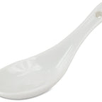 Thumbnail image #1 for JB Prince R292 Chinese Soup Spoon, 5 in, 1 Tbsp, Porcelain, White
