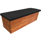 Thumbnail image #1 for Oak Street Wyoming WY30 30" Backless Upholstered Wood-Frame Restaurant Bench