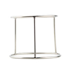 Thumbnail image #1 for TableCraft 13506 Round Stainless Steel Replacement Stand, Silver Mirror, 7-3/4"W x 7-3/4"D x 6"H Case of 6