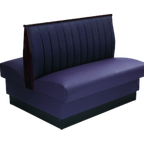 Thumbnail image #1 for ATSMFG ATS AT&S-AD-W48-12CH GR5/COM MFG Double Restaurant Booth, 48" Long, 12-Channel Upholstered Back
