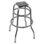 Thumbnail image #1 for Oak Street SL2129-BOTTOM Free-Standing Bar Stool Bottom Frame, Double Footring, Chrome, Swivel Included