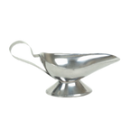 Thumbnail image #1 for Thunder Group SLGB008 Stainless Steel Gravy Boat, 8 oz, Mirror Finish, Tapered Spout Case of 48