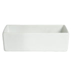 Thumbnail image #1 for G.E.T. Bugambilia COMP21-MOD-WW Salad Bar Bowl, 1.4 qt., 9-3/4"L x 4-3/4"W x 3"H, Rectangular, Straight-Sided, Cast Aluminum, White