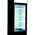Thumbnail image #1 for Excellence Commercial Products TKO-62 3-Section Glass Door Reach-In Refrigerator Merchandiser, 61.8 cu. ft., Black, Bottom-Mounted