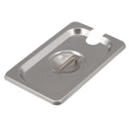 Thumbnail image #1 for Stanton Trading SPC-1900S 1/9 Size Slotted Stainless Steel Steam Table Pan Cover with Handle Case of 48